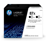 HP 87X 2-pack High Yield Black Original LaserJet Toner Cartridges (CF287XD) (18,000 / 18,000 pages)