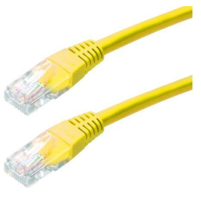 XtendLan patch kábel Cat5E, UTP - 5m, žltý