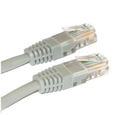XtendLan patch kábel Cat5E, UTP - 40m, sivý