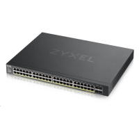 Zyxel XGS1930-52HP-EU0101F 52-portový inteligentný riadený PoE switch, 48x gigabitový RJ45, 4x 10GbE SFP+, rozpočet PoE 375W