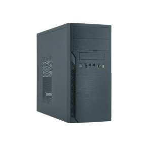 BAZAR - CHIEFTEC skříň Elox Series / Minitower, HO-12B-OP, Black, bez zdroje - Poškozený obal (Komplet)