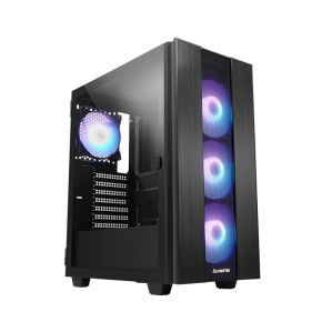 BAZAR - CHIEFTEC skříň HUNTER 2, ATX, 1x USB-C, 1x USB 3.1, 4x 120mm ARGB Fan, ARGB Hub, černá - Po opravě (Komplet)