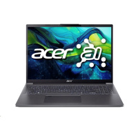 ACER NTB Aspire 16 (A16-71M-50JT),Ultra5-115U,16"WUXGA,16GB,512GB SSD,Intel Graphics,W11H,Gray