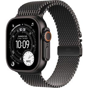Apple Watch Ultra 3 GPS + Cellular 49mm Black Titanium Case with Black Titanium Milanese Loop - Large Apple Watch Ultra 3 GPS + Cellular 49mm Black Titanium Case with Black Titanium Milanese Loop - Large