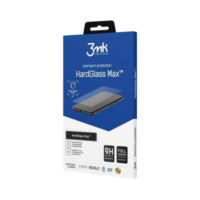 3mk tvrzené sklo HardGlass Max pro Apple iPhone 12 / 12 Pro, černá