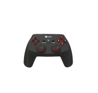 C-TECH Gamepad Khort pro PC/PS3/Android, 2x analog, X-input, vibrační, bezdrátový, USB