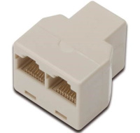 PremiumCord Rozdvojka 8/8F - 2x8/8F  - Rozdvojka konektoru RJ45 na kabel - Konektory RJ45 8/8 Female - 2x 8/8 Female   Produkt nenahrazuje síťový switch. Pro získání více přípojných míst do počítačové sítě ethernet je nutné použít aktivní prvek, např pod kódem: I-SW 5D