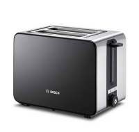 Bosch TAT7203 topinkovač, 1050 W, stupně opékání, tlačítko STOP, přihrádka na drobky, černý / nerez