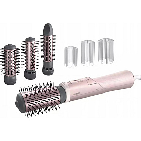 Philips BHA735/00 horkovzdušný kartáč, ionizace, keramicko-turmalínový povrch, ThermoProtect, 4 nástavce Philips BHA735/00 horkovzdušný kartáč, ionizace, keramicko-turmalínový povrch, ThermoProtect, 4 nástavce