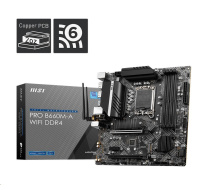 MSI MB Sc LGA1700 PRO B660M-A WIFI DDR4, Intel B660, 4xDDR4, 2xDP, 2xHDMI, WI-FI, mATX