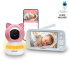 EVOLVEO Baby Monitor N5, Set videochůvičky s 360° dohledem, obousměrnou komunikací a ukolébavkami, růžová
