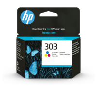 HP 303 Tri-color Original Ink Cartridge (165 pages), T6N01AE