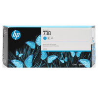 HP 738 300-ml Cyan DesignJet Ink Cartridge