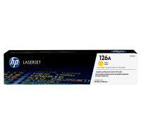 HP 126A Yellow LJ Toner Cart, CE312A (1,000 pages)