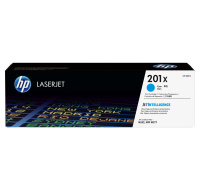 HP 201X High Capacity Cyan LJ Toner Cartridge, CF401X (2,300 pages)