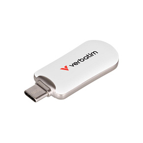 VERBATIM Flash Disk 128GB Plectra USB-C 3.0, bílá VERBATIM Flash Disk 128GB Plectra USB-C 3.0, bílá