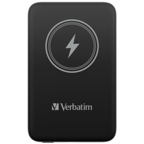 Bazar- VERBATIM Powerbanka Charge 'n' Go, Magnetická, 10000 mAh, USB-C, Černá Rozbaleno