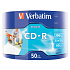 VERBATIM CD-R (50-pack)Spindle/Extra Protection Datalife Inkjet Printable Wrap /52x/700MB WRAP