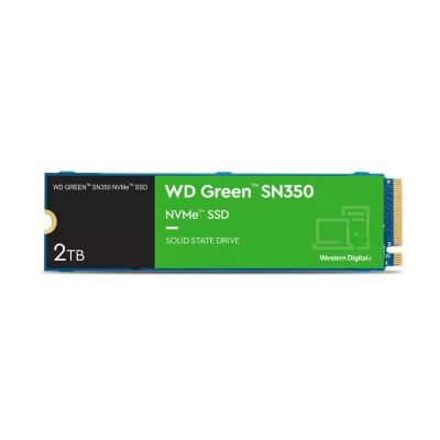 WD GREEN NVMe SSD 2TB PCIe SN350, Geb3 8GB/s, (R:3200/W:3000 MB/s)