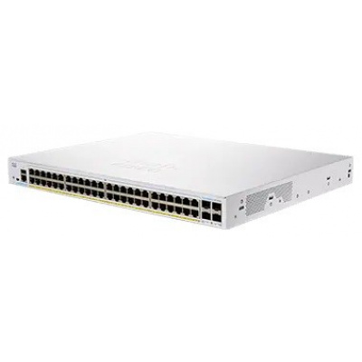 Prepínač Cisco CBS350-48P-4G, 48xGbE RJ45, 4xSFP, PoE+, 370W