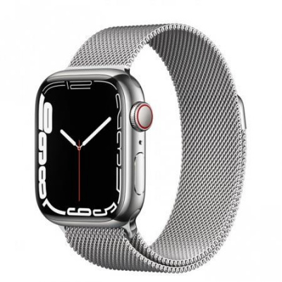 Apple Watch Series 7 Cell, 41mm Silver/Steel/Silver Mil.Loop
