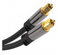 Kábel PremiumCord Toslink M/M, 6 mm, 3 m, čierny