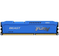 KINGSTON DIMM DDR3 8GB 1600MT/s CL10 FURY Beast Modrá