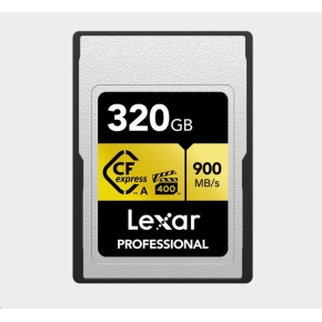 Lexar CFexpress Pro Gold R900/W800 - VPG400 (Type A) 320GB Lexar CFexpress Pro Gold R900/W800 - VPG400 (Type A) 320GB