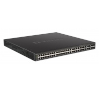 D-Link DGS-2000-52MP Spravovaný prepínač PoE, 48x GbE PoE+, 4x RJ45/SFP, PoE 370W