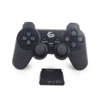 GEMBIRD gamepad JPD-WDV-01, vibrační, bezdrátový, PC/PS2/PS3, USB