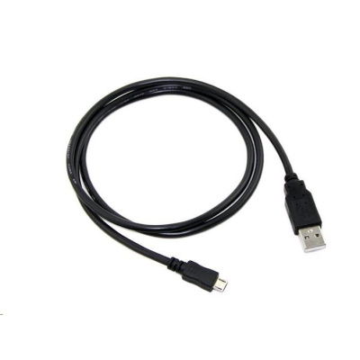Kábel C-TECH USB 2.0 AM/Micro, 1 m, čierna