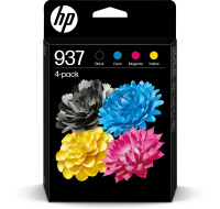 HP 937 CMYK Original Ink Cartridge 4-Pack (1,450 / 800 / 800 / 800 pages)