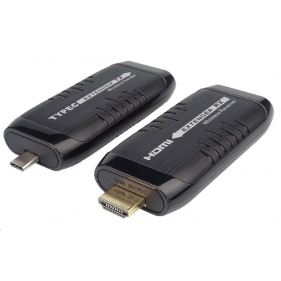 PREMIUMCORD HDMI Wireless extender na 15m, vstup USB-C, výstup HDMI