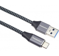 PREMIUMCORD USB-C na USB 3.0 A (USB 3.1 generácia 1, 3A, 5Gbit/s) 1m opletenie