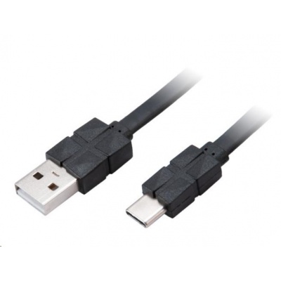 Kábel AKASA PROSLIM USB 2.0 Typ C na typ A, 100 cm