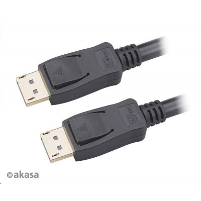Kábel AKASA DisplayPort na DisplayPort 8K@60Hz, v1.4, 3m