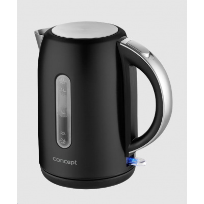 Concept RK3292 Rychlovarná konvice nerezová 1,7 l, BLACK