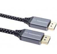 Kábel PREMIUMCORD DisplayPort 1.4 pripojovací kábel, kovové a pozlátené konektory, 2 m