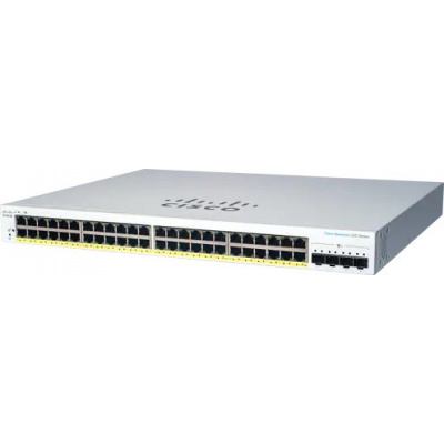 Prepínač Cisco CBS220-48P-4X, 48xGbE RJ45, 4x10GbE SFP+, PoE+, 382W
