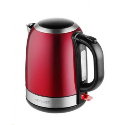 Concept RK3251 Rychlovarná konvice nerezová 1,2 l, červená