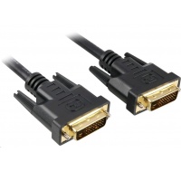 Prepojovací kábel PREMIUMCORD DVI na DVI 10 m (DVI-D, M/M, dual link)