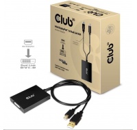 Club3D Adaptér aktivní Mini DisplayPort 1.2 na Dual Link DVI-D Active Adapter, pouze HDCP, 4k30Hz, 60cm