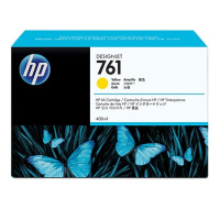 HP 761 Yellow DJ Ink Cart, 400 ml, CM992A