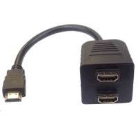 PREMIUMCORD Adaptér HDMI M - 2x F (rozdeľovač, 1.3)