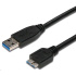 Kábel USB PREMIUMCORD 3.0 A - Micro B 3m, prepojenie (M/M)
