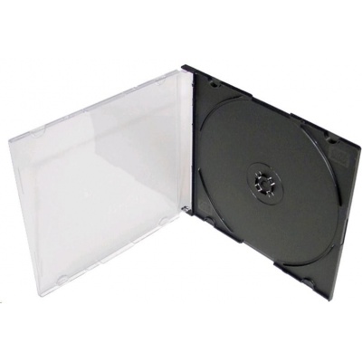 Box jewel na 1CD slim  s čiernym trayom* 5,2mm* 200 ks/bal