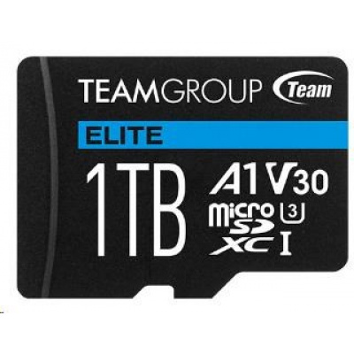 Karta TEAM MicroSDXC 1TB ELITE A1 V30 UHS-I U3 (100/50 MB/s) + SD adaptér