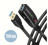 AXAGON ADR-310, USB 3.2 Gen 1 A-M -> A-F aktívny predlžovací / repeater kábel, 10m