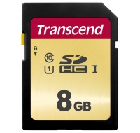 Karta TRANSCEND SDHC 8GB 500S, UHS-I U1 (R:95/W:20 MB/s)