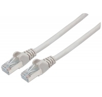 Intellinet patch kábel, Cat6A Certified, CU, SFTP, LSOH, RJ45, 30 m, sivý